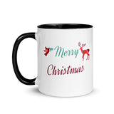 "Merry Christmas" Coffee Mug Holiday Season Gift Mug with Color Inside