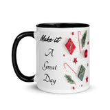 Christmas Gift Mug "Make it a Great Day" Customized Coffee Mug best for Christmas Gift