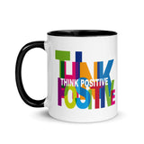 Motivational  Mug "THINK POSITIVE" Inspiring Law of Affirmation Coffee Mug