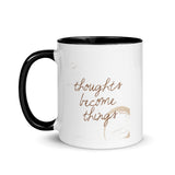 Motivational  Mug "THOUGHTS BECOME THINGS" Law of Affirmation  Coffee Mug Dishwasher & microwave safe