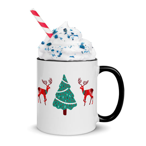 Christmas Gift Coffee Mug Holiday Season Gift Idea Mug with Color Inside