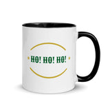 Christmas Gift Mug "Ho Ho Ho" Holiday Season Gift Mug with Color Inside