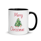 Christmas Mug " Wonderful Time" Holiday Season Gift Mug with Color Inside