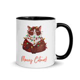 Christmas Gift Mug "Meowy Christmas" Mug for Cat Lovers during Holiday Season