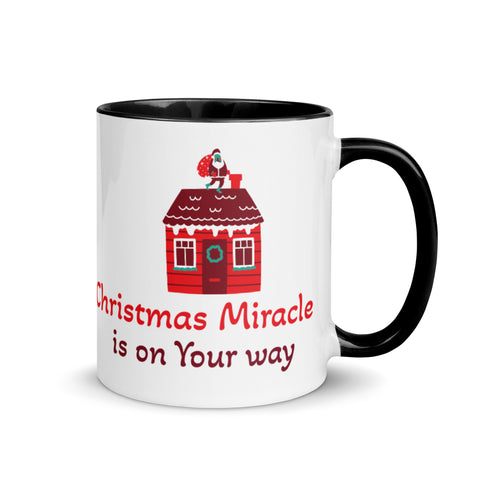 "Christmas Miracle " Coffee Mug best Christmas Gift Coffee Mug with Color Inside