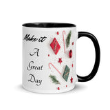 Christmas Gift Mug "Make it a Great Day" Customized Coffee Mug best for Christmas Gift