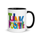 Motivational  Mug "THINK POSITIVE" Inspiring Law of Affirmation Coffee Mug