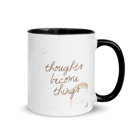 Motivational  Mug "THOUGHTS BECOME THINGS" Law of Affirmation  Coffee Mug Dishwasher & microwave safe