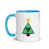 Christmas Coffee Mug "Merry and Bright" Holiday Season Gift Mug with Color Inside