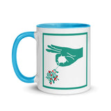 Christmas Gift Mug "Lovely Christmas" Holiday season Mug with Color Inside