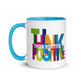 Motivational  Mug "THINK POSITIVE" Inspiring Law of Affirmation Coffee Mug