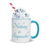 Motivational Mug "Nothing is Impossible" Law of Affirmation Coffee Mug with Color Inside