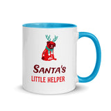 "Santa's Little Helper" Christmas Gift Coffee Mug with Color Inside