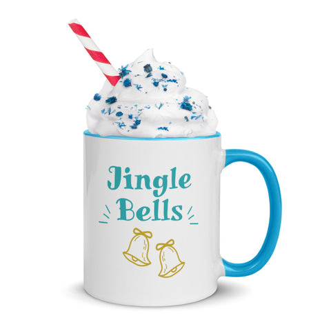 Christmas Gift Coffee Mug "Jingle Bell" Holiday Season mug Mug with Color Inside