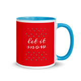 Winter Season Coffee Mug "Let it Mow" Christmas gift Mug with Color Inside