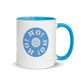 Christmas Gift Mug "Ho Ho Ho" Holiday season Gift Mug with Color Inside