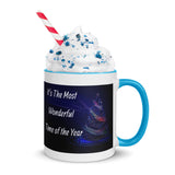 Christmas Gift Mug " Most Wonderful Time" Best Holiday Season Gift Mug