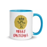 Christmas Gift Mug "Merry Christmas" best gift Mug for holiday season with Color Inside