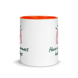 Christmas Gift Mug "Warm Holiday" best holiday season Coffee Mug with Color Inside