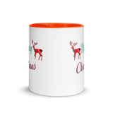 "Merry Christmas" Coffee Mug Holiday Season Gift Mug with Color Inside