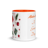 Christmas Gift Mug "Make it a Great Day" Customized Coffee Mug best for Christmas Gift