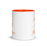 Motivational Mug "Let's Talk positive" Law of Affirmation Customized Coffee Mug with Color Inside