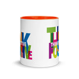 Motivational  Mug "THINK POSITIVE" Inspiring Law of Affirmation Coffee Mug