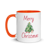 Christmas Mug " Wonderful Time" Holiday Season Gift Mug with Color Inside