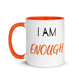 Motivational Coffee Mug " I am Enough"  Law of Affirmation Mug with Color Inside