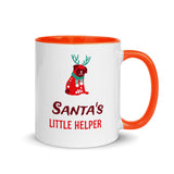 "Santa's Little Helper" Christmas Gift Coffee Mug with Color Inside