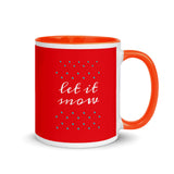 Winter Season Coffee Mug "Let it Mow" Christmas gift Mug with Color Inside