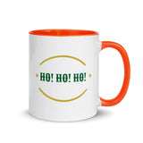 Christmas Gift Mug "Ho Ho Ho" Holiday Season Gift Mug with Color Inside