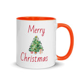 Christmas Mug " Wonderful Time" Holiday Season Gift Mug with Color Inside