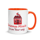 "Christmas Miracle " Coffee Mug best Christmas Gift Coffee Mug with Color Inside