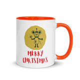 Christmas Gift Mug "Merry Christmas" best gift Mug for holiday season with Color Inside