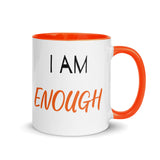 Motivational Coffee Mug " I am Enough"  Law of Affirmation Mug with Color Inside