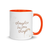 Motivational  Mug "THOUGHTS BECOME THINGS" Law of Affirmation  Coffee Mug Dishwasher & microwave safe