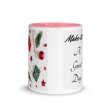 Christmas Gift Mug "Make it a Great Day" Customized Coffee Mug best for Christmas Gift