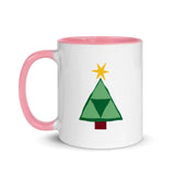 Christmas Coffee Mug "Merry and Bright" Holiday Season Gift Mug with Color Inside