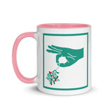 Christmas Gift Mug "Lovely Christmas" Holiday season Mug with Color Inside