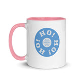 Christmas Gift Mug "Ho Ho Ho" Holiday season Gift Mug with Color Inside