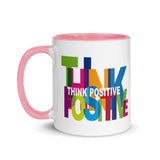 Motivational  Mug "THINK POSITIVE" Inspiring Law of Affirmation Coffee Mug