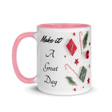 Christmas Gift Mug "Make it a Great Day" Customized Coffee Mug best for Christmas Gift