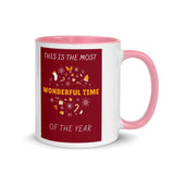 Christmas Gift Mug "Wonderful Time" Best Holiday season gift coffee Mug