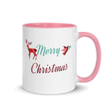 "Merry Christmas" Coffee Mug Holiday Season Gift Mug with Color Inside