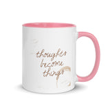 Motivational  Mug "THOUGHTS BECOME THINGS" Law of Affirmation  Coffee Mug Dishwasher & microwave safe