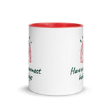 Christmas Gift Mug "Warm Holiday" best holiday season Coffee Mug with Color Inside