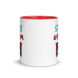 Christmas Coffee Mug "Stay Warm" Winter season Gift Mug with Color Inside