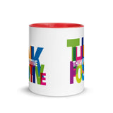 Motivational  Mug "THINK POSITIVE" Inspiring Law of Affirmation Coffee Mug