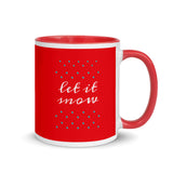 Winter Season Coffee Mug "Let it Mow" Christmas gift Mug with Color Inside